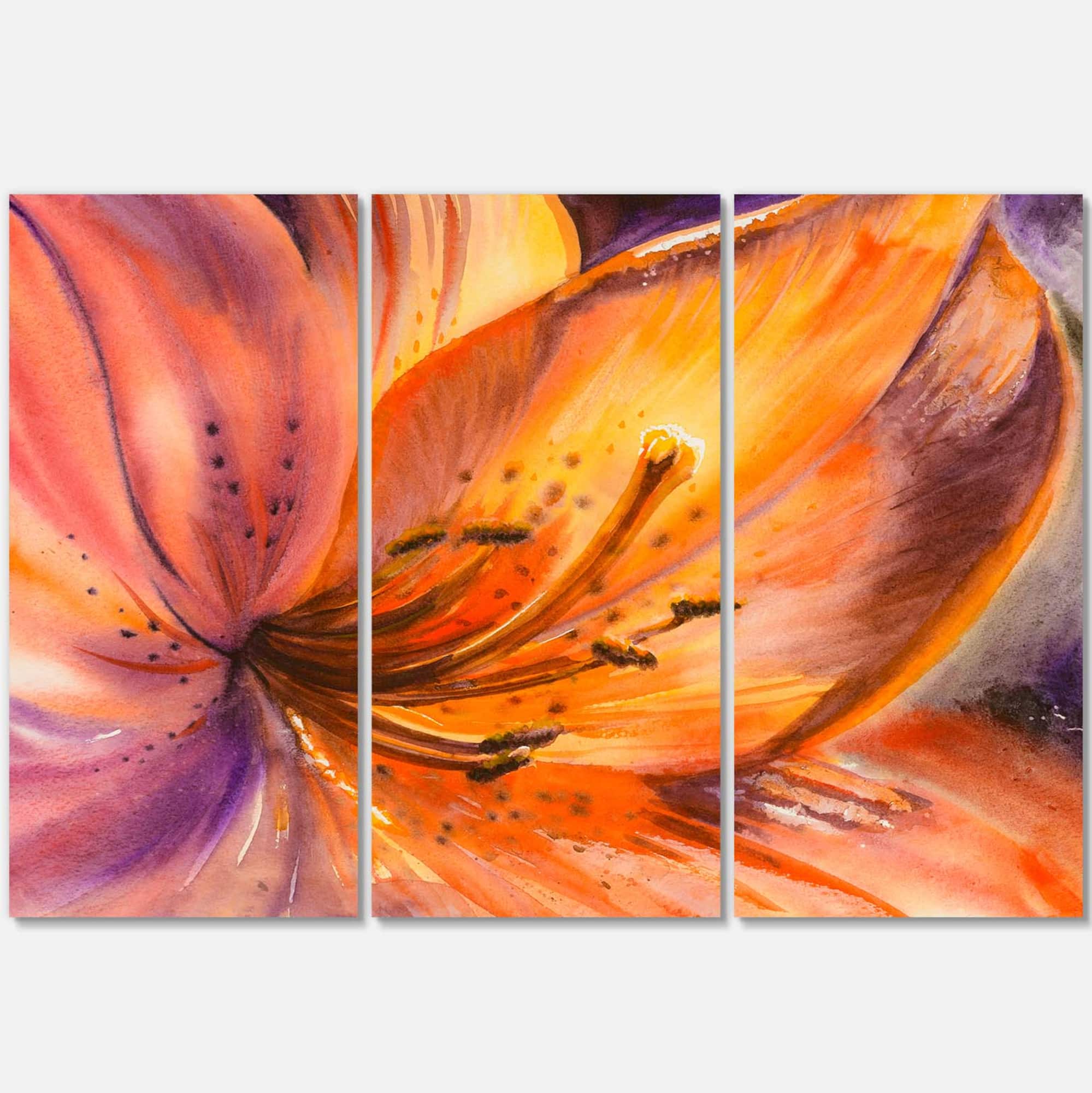 Designart - Orange Lily Flower